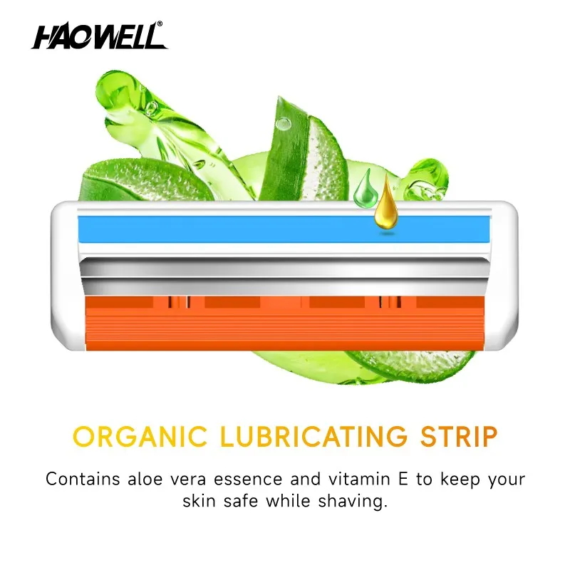 Razors For Men, 1 Handle, 2 Blade 31 Refills, Lubrastrip For A More Comfortable Shave