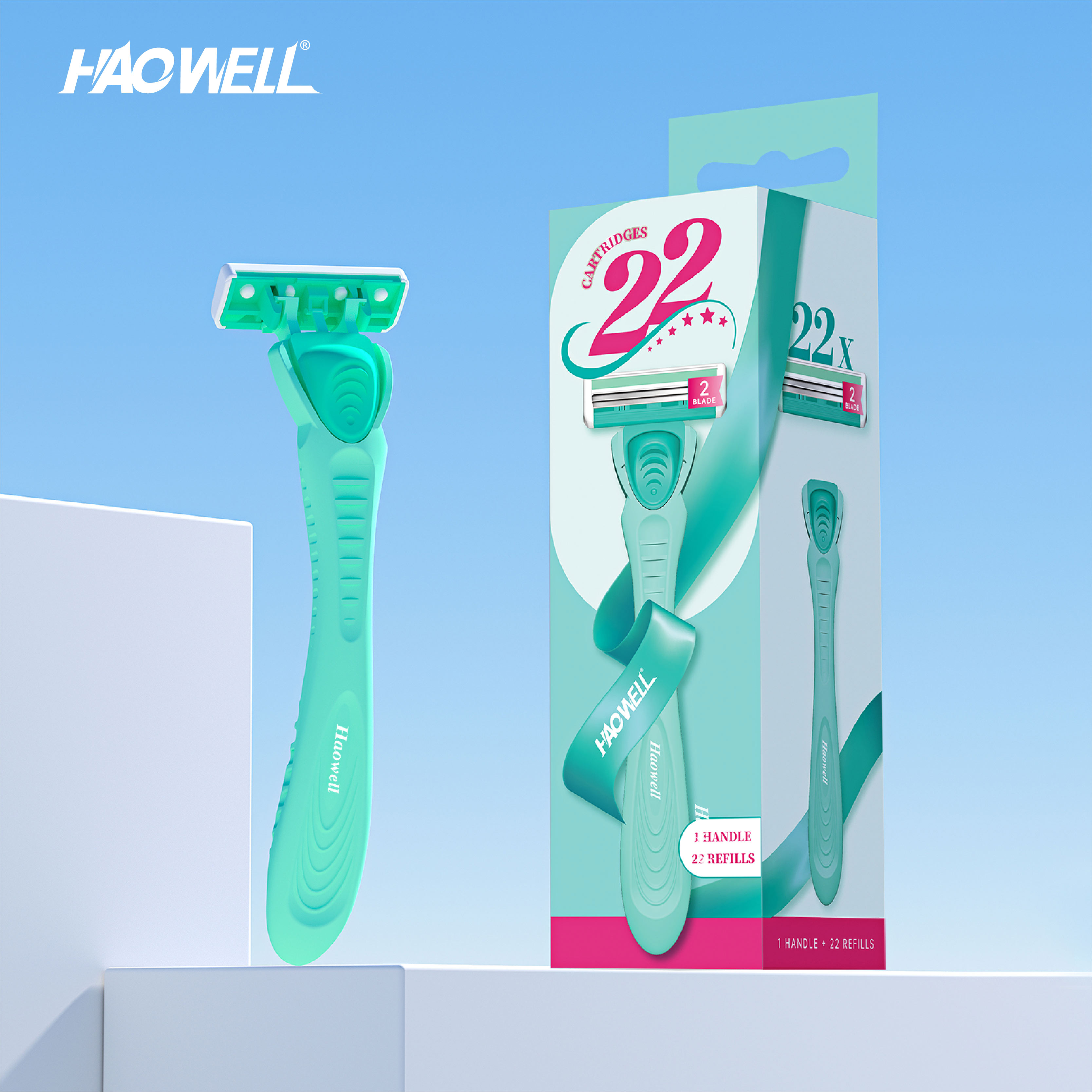 triple Blade disposable shavers for women