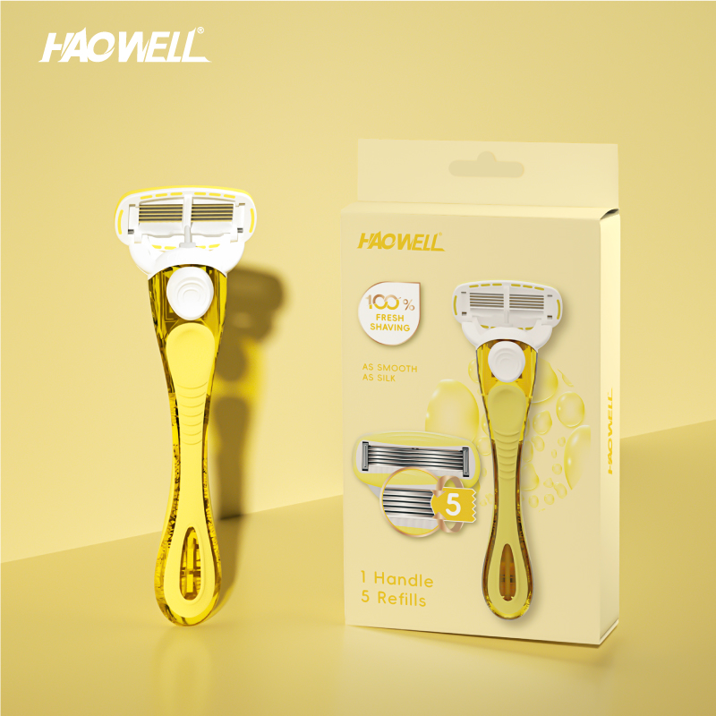 Box 1+5 Lady Razor High Quality 5 Five Blade With 5 Replaced Cartridges
