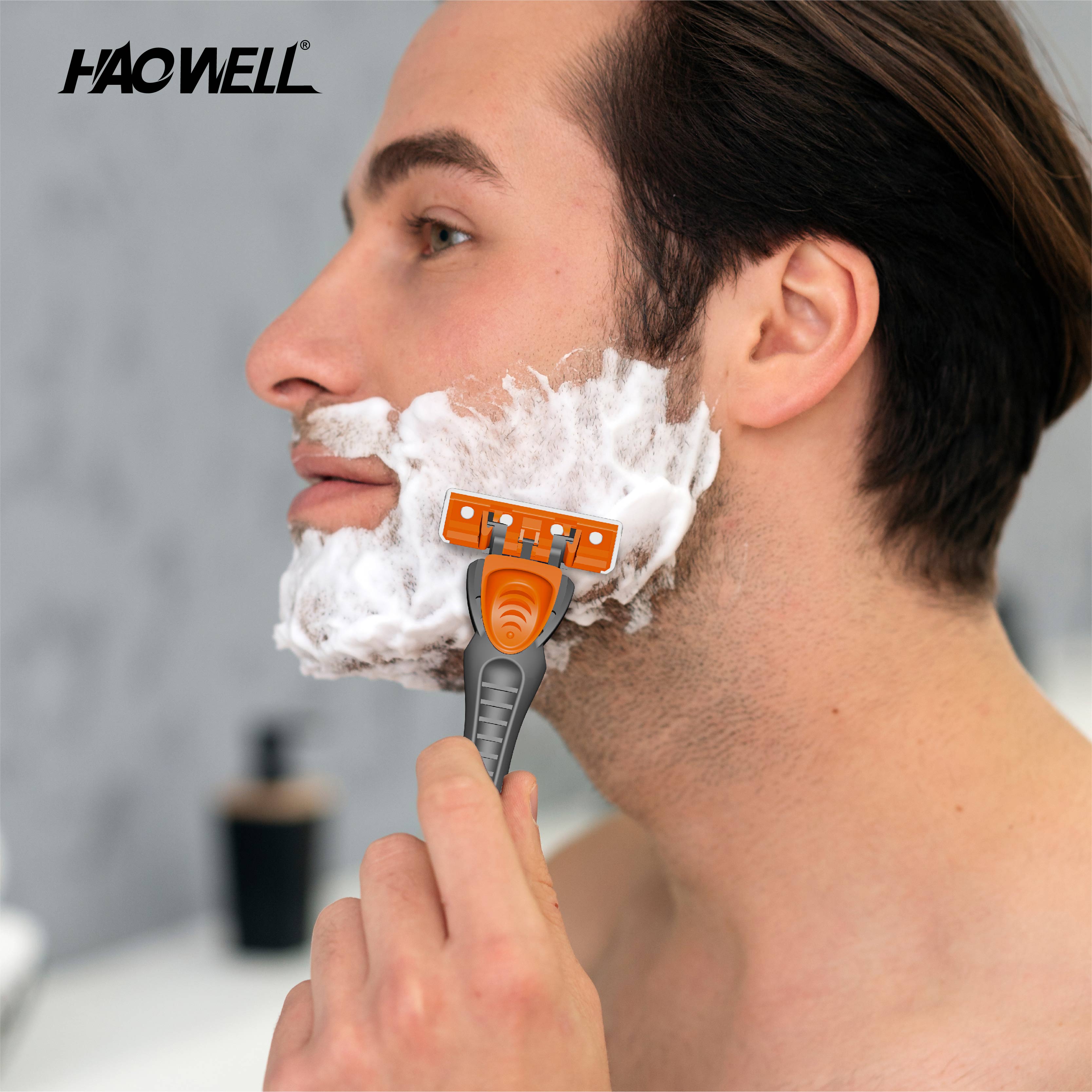 Long Plastic Handle twin Blade System Razor Economic
