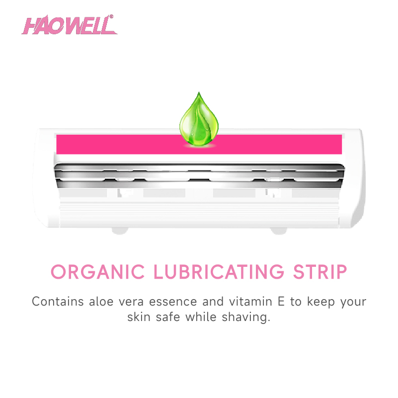 6pcs Disposable Lady Female Woman Use Plastic Handle 3 Twin Blade Razor