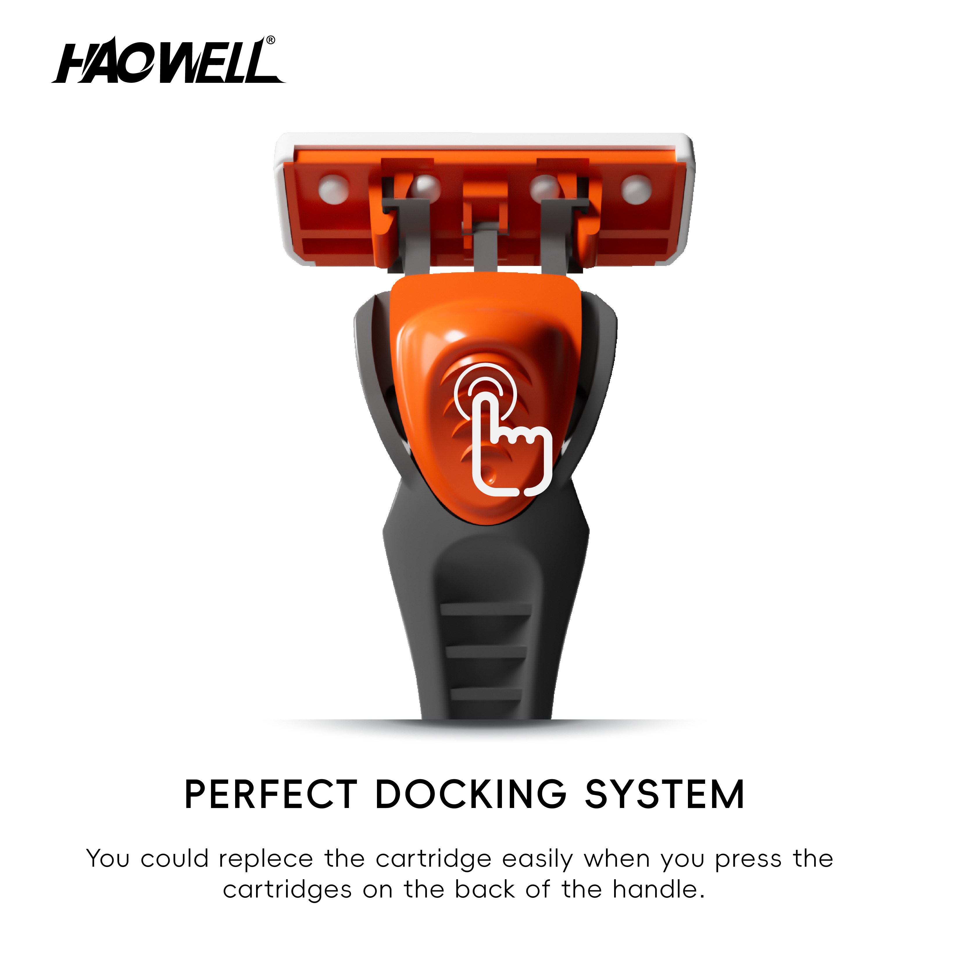 Long Plastic Handle twin Blade System Razor Economic