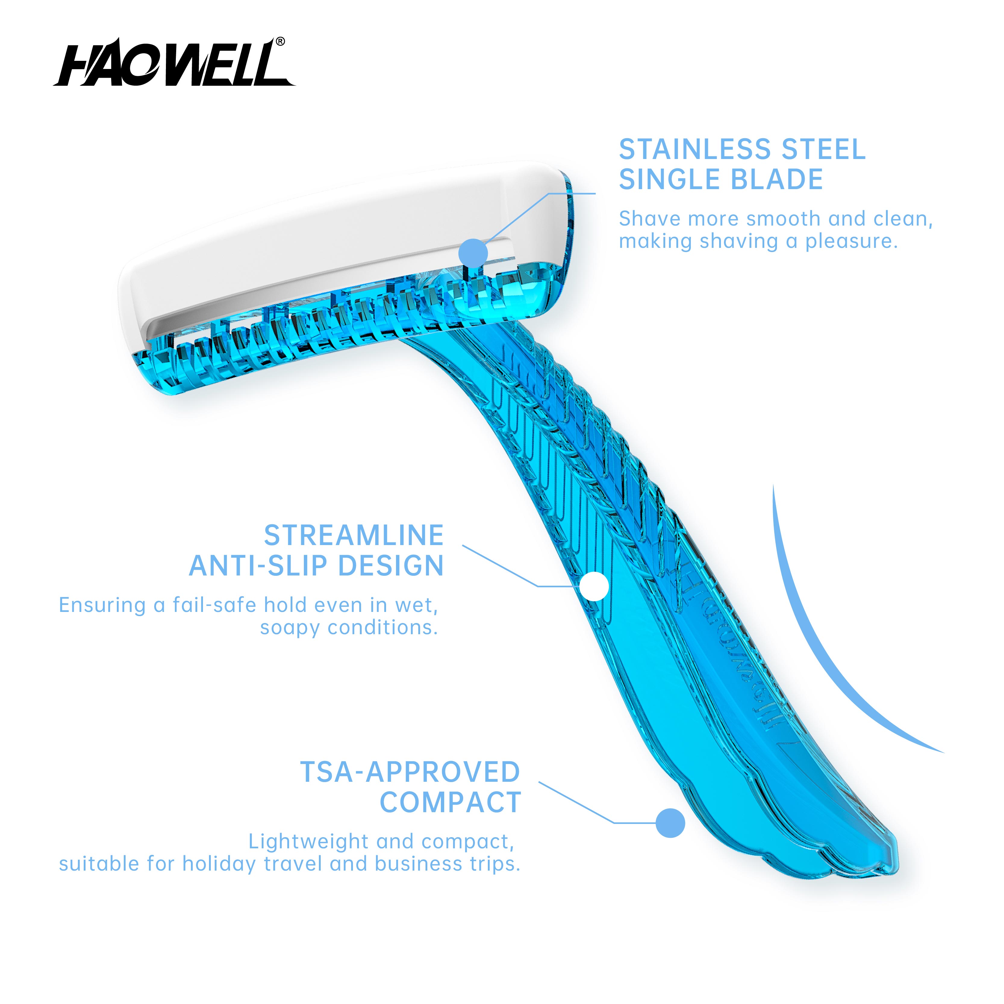 2pcs Bikini Razors For Women, Women's Razor For Pubic Hair And Skin