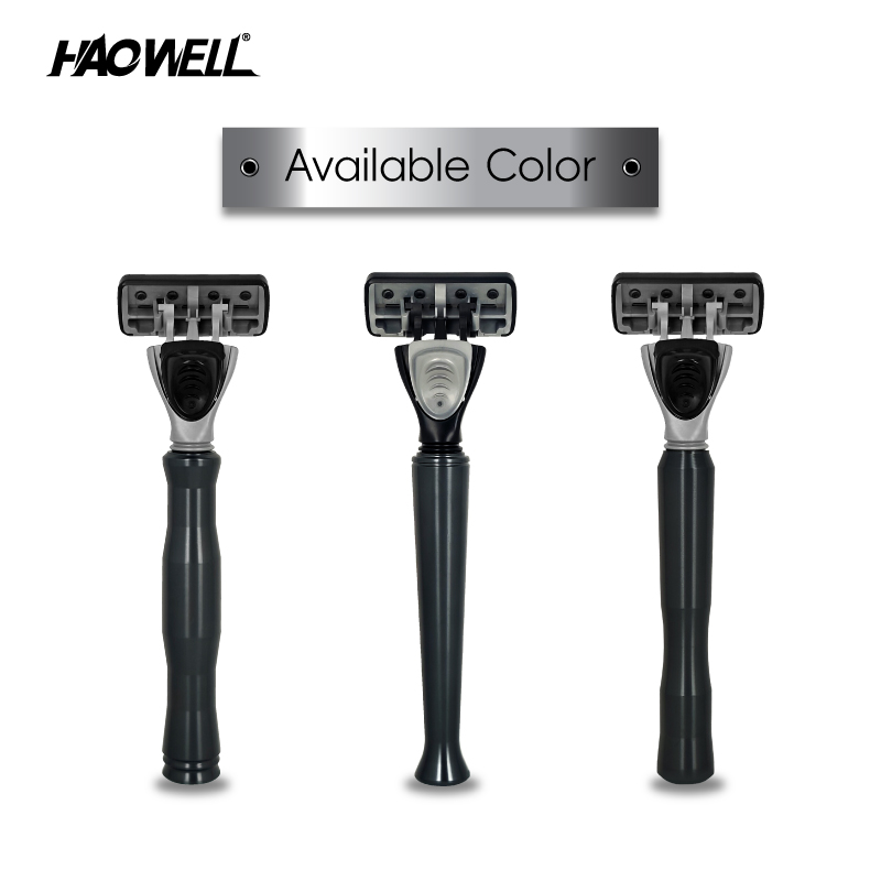 1 Handle And 13 Refills, Men Razor With Metal Handle