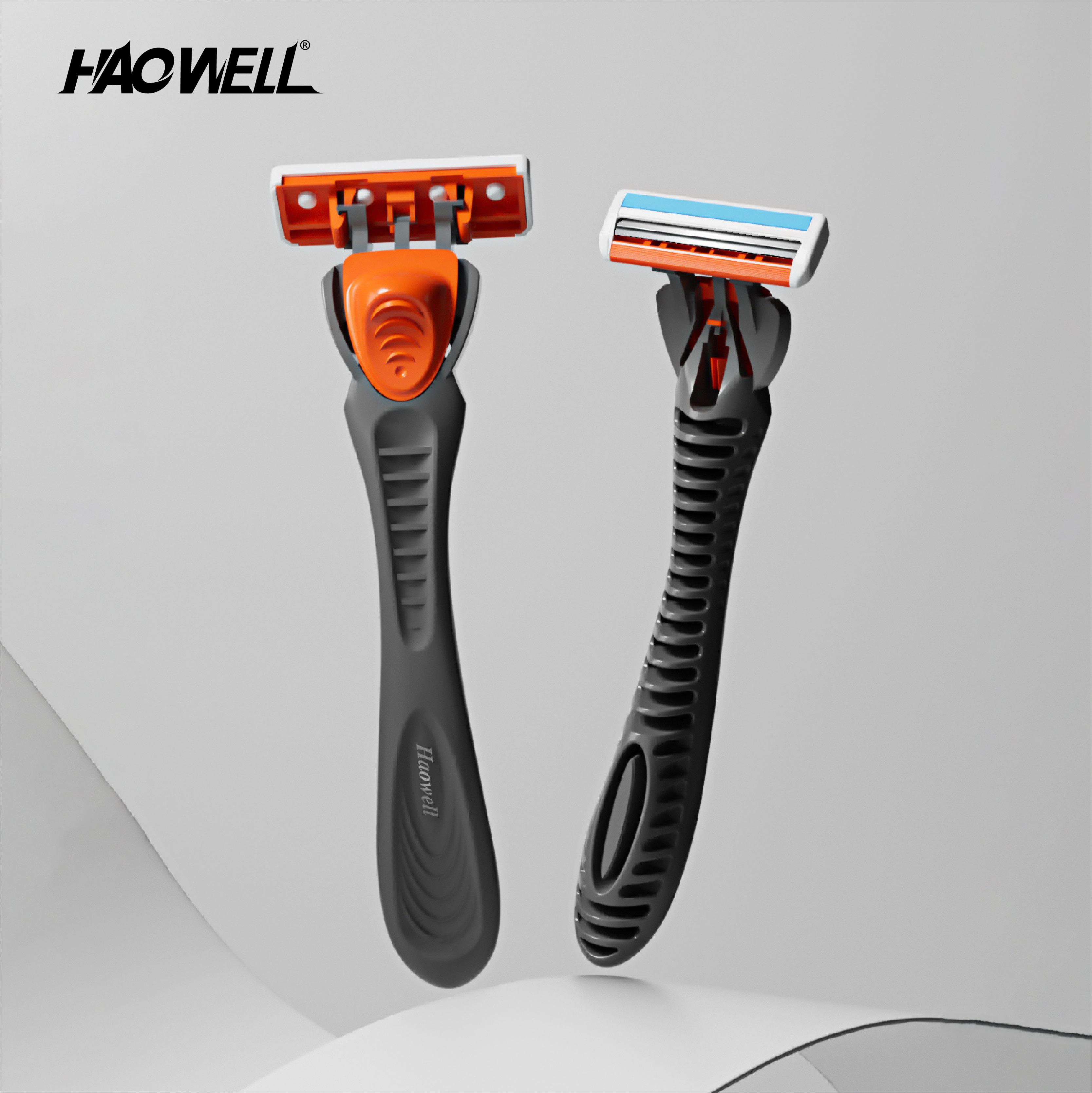 Long Plastic Handle twin Blade System Razor Economic