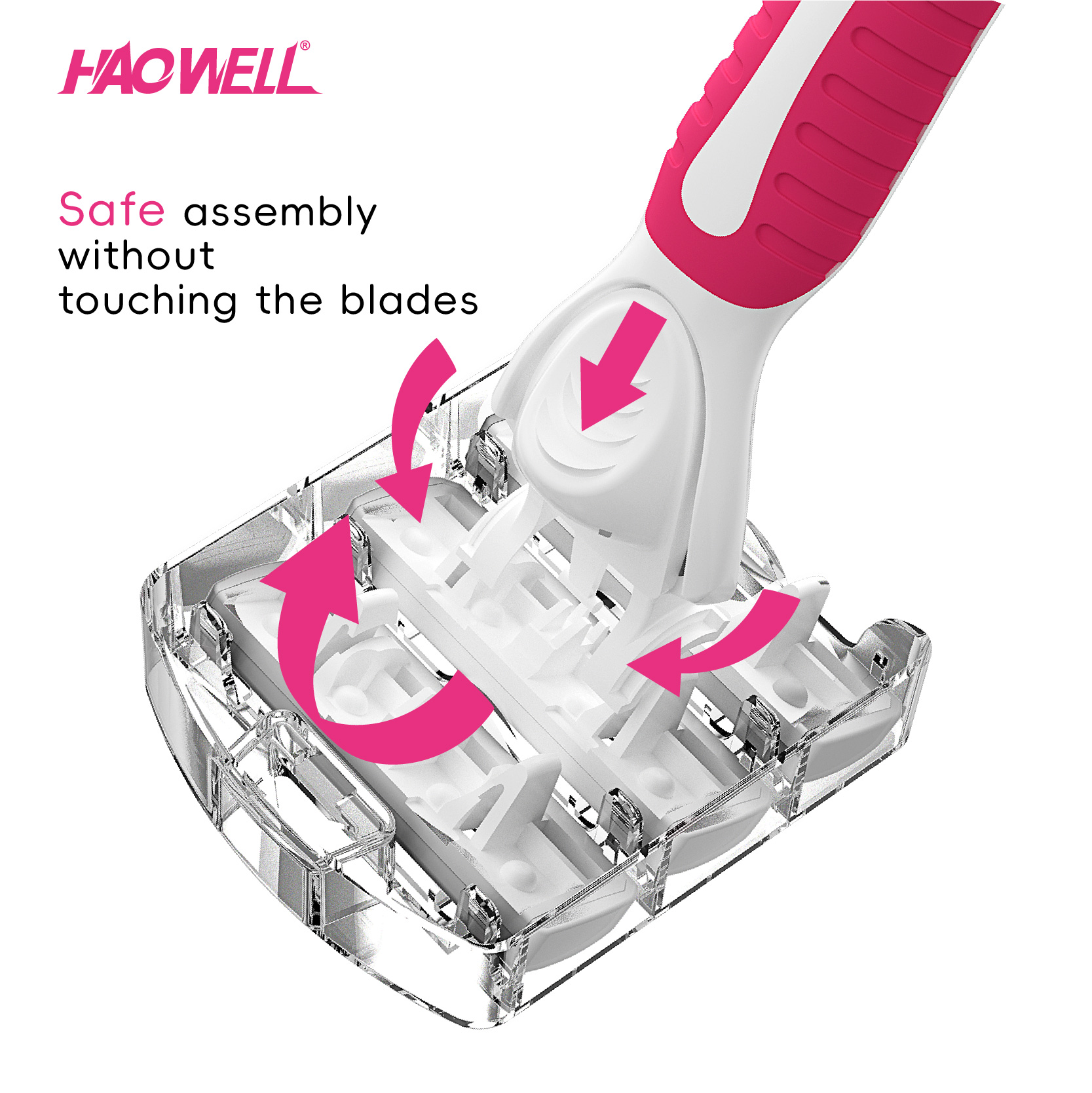 Woman Triple Blade System Razor Cartridge
