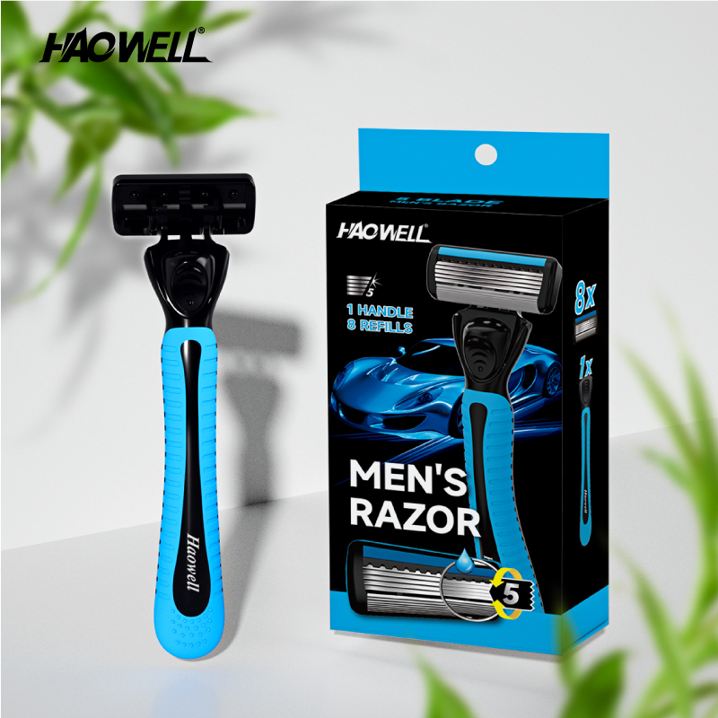 High Value System Shaving Razor For Men Use Rubber Handle Fast Delivery Color Box 3 Triple Blade Razor