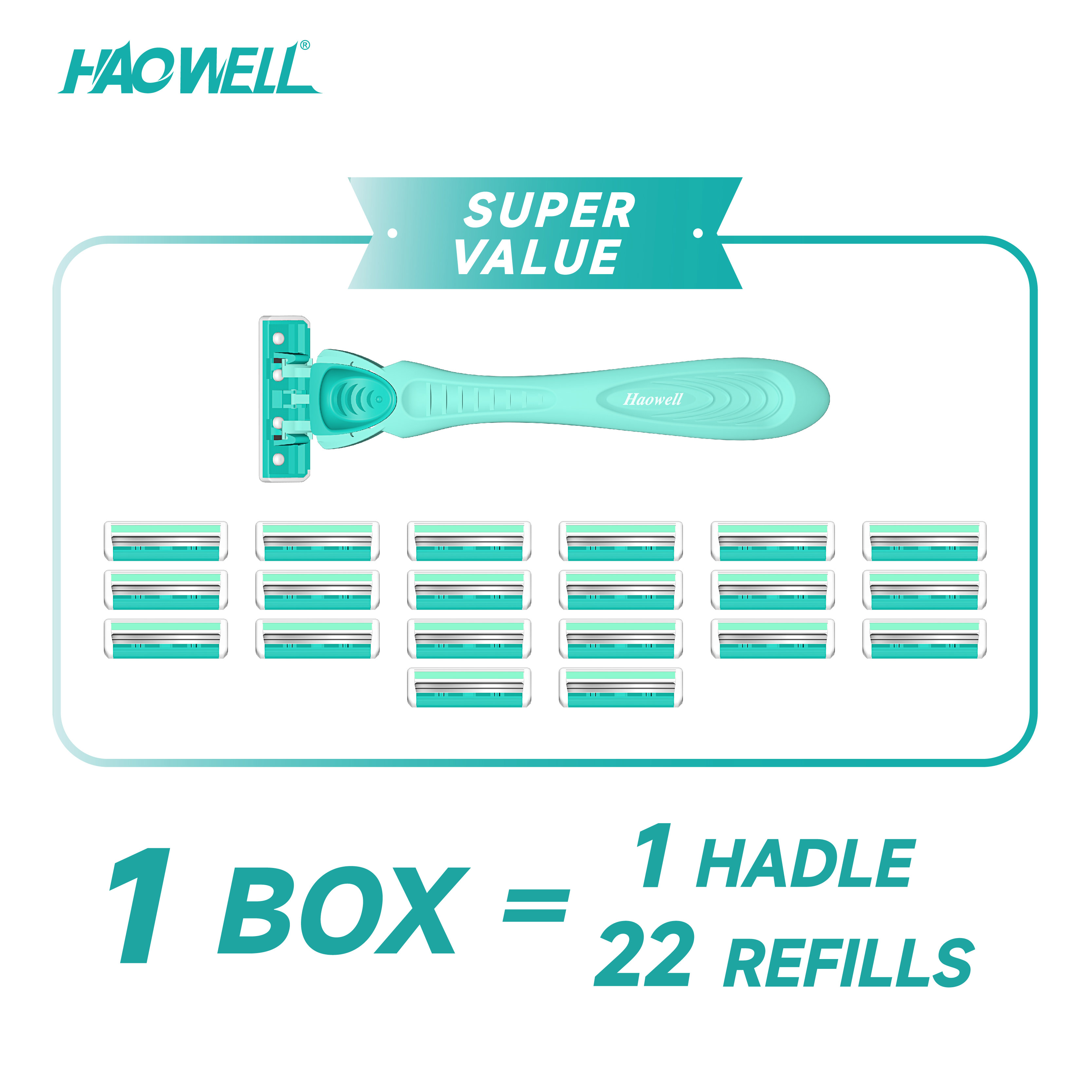 triple Blade disposable shavers for women