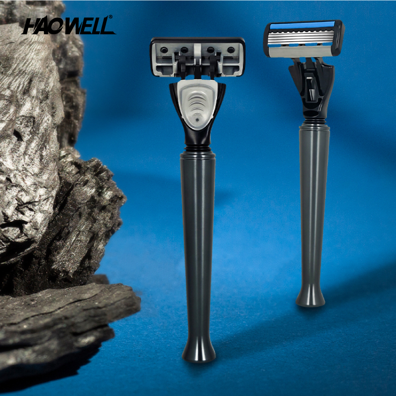 1 Handle And 13 Refills, Men Razor With Metal Handle