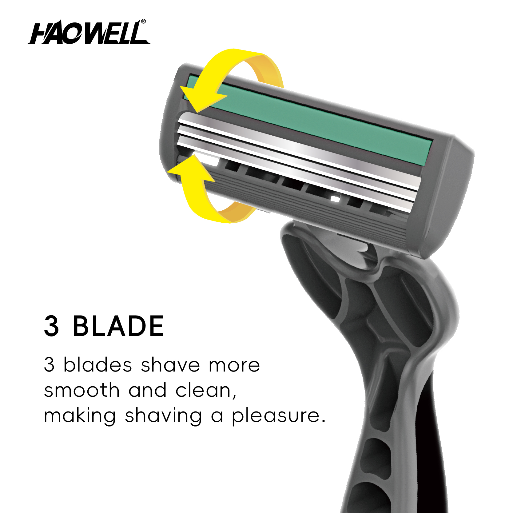 5pcs Widely Use Disposable Hotel Razor Man Triple Blade Shaver