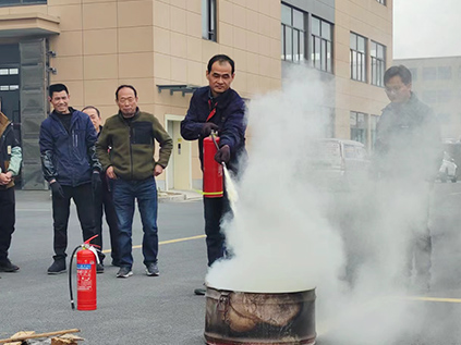 The company conducted a fire drill
