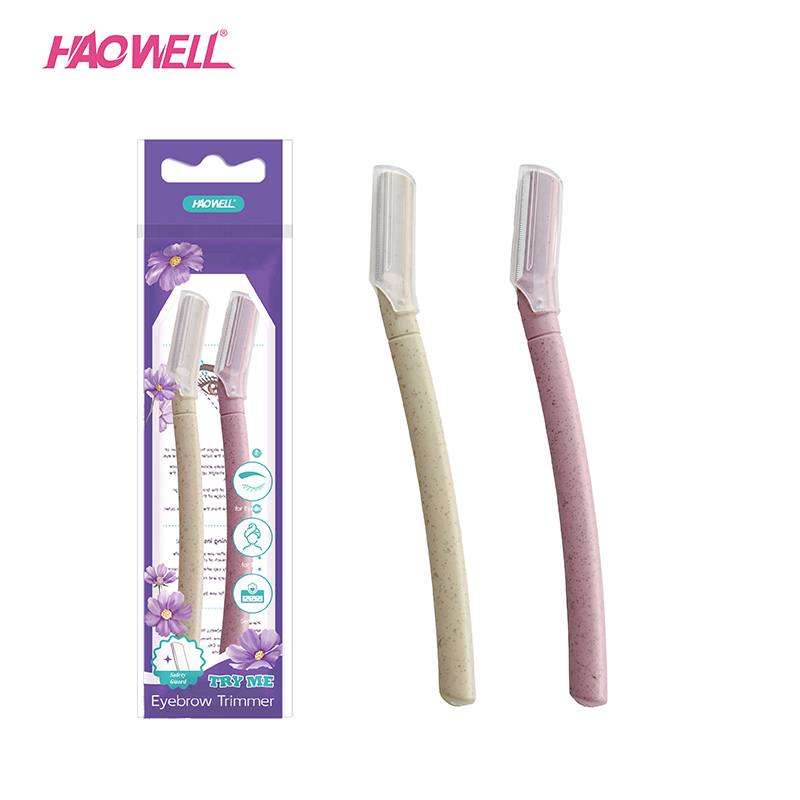 Dermaplaning Razors Tool for Women Face,2 PCS Eyebrow Razor_HW-ER-03