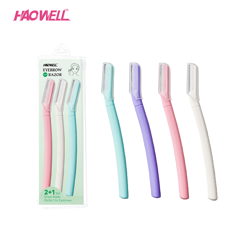 Dermaplaning Razors Tool for Women Face,3 PCS Eyebrow Razor_HW-ER-02