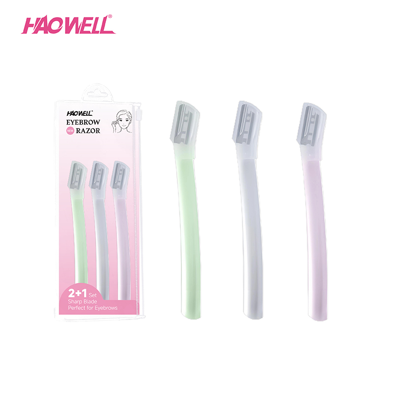 Dermaplaning Razors Tool for Women Face,3 PCS Eyebrow Razor_HW-ER-04