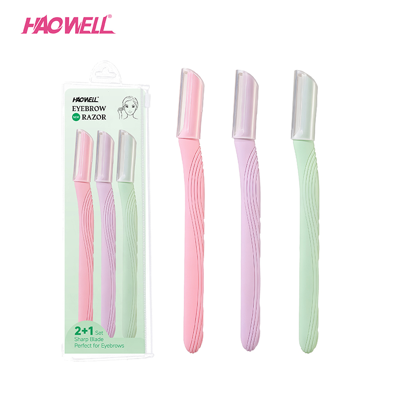 Dermaplaning Razors Tool for Women Face,3 PCS Eyebrow Razor_HW-ER-11