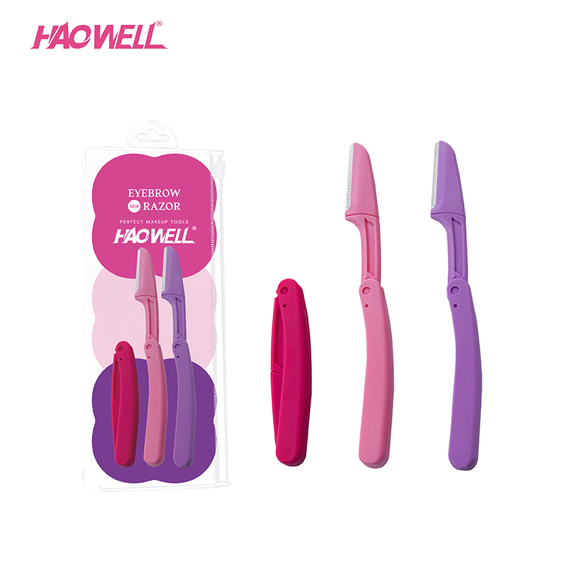Dermaplaning Razors Tool for Women Face,3 PCS Eyebrow Razor_HW-ER-08