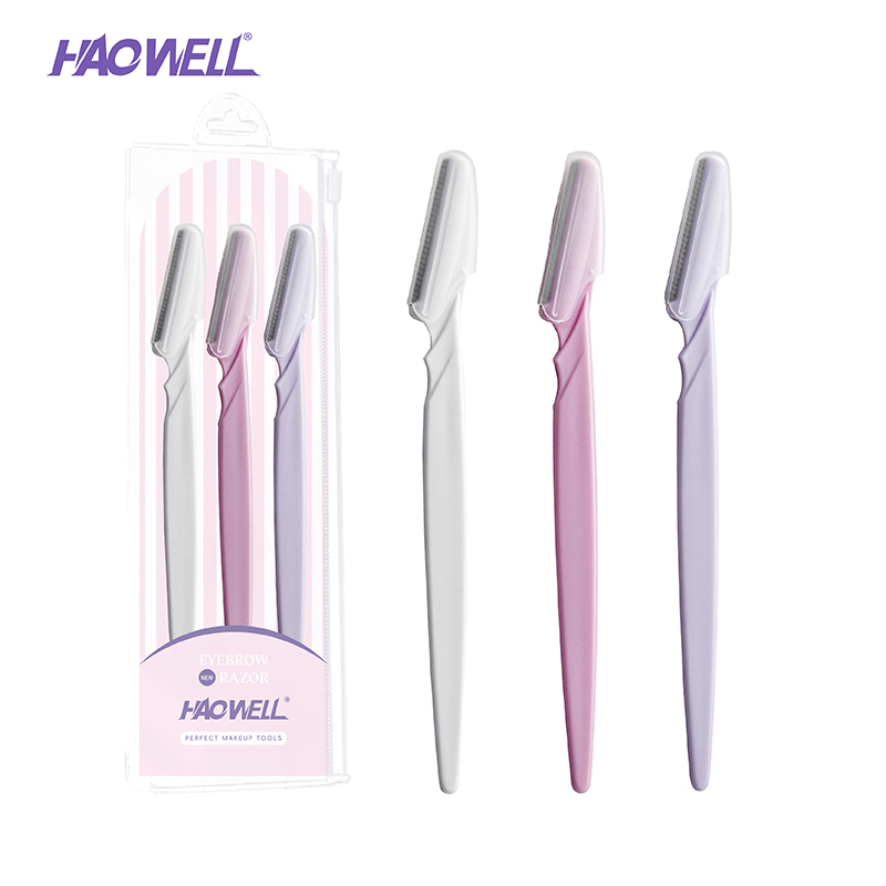 Dermaplaning Razors Tool for Women Face,3 PCS Eyebrow Razor_HW-ER-05-1
